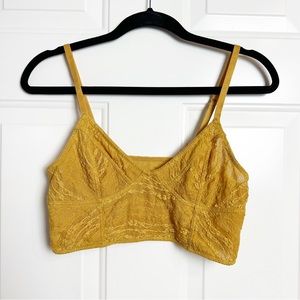 Free People gold bralette size medium
